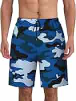 Amazon.co.jp: サーフパンツ メンズ 迷彩柄 ブルー